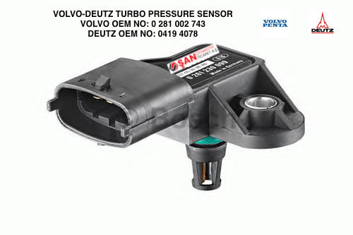 DEUTZ-VOLVO TURBO PRESSURE SENSOR 0 281 002 743 / 0419 4078