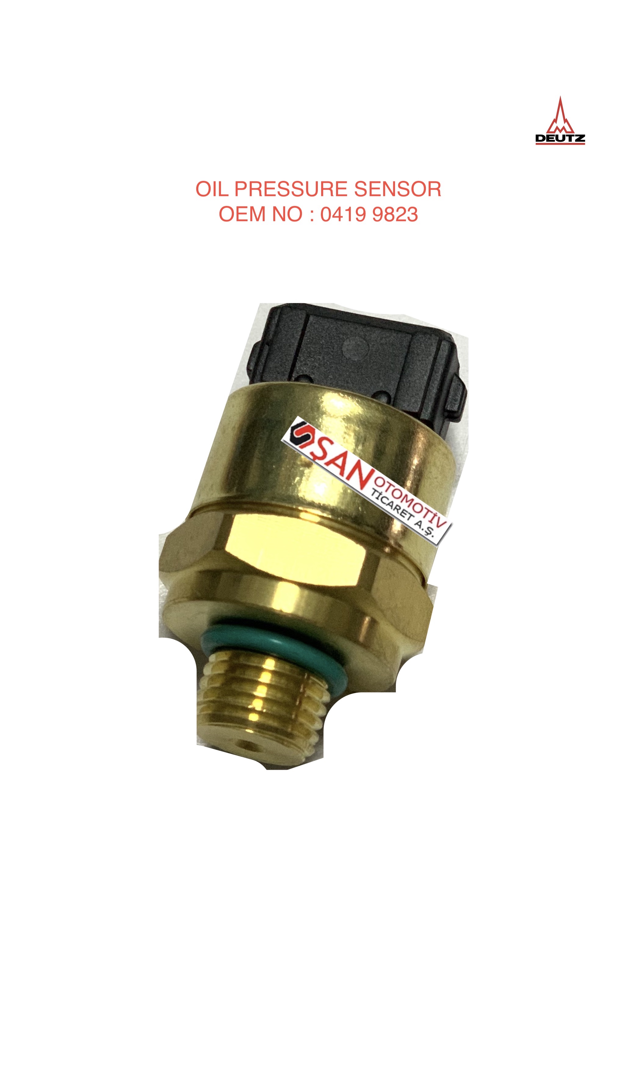 DEUTZ 2012 OIL PRESSURE SENSOR 0419 9823