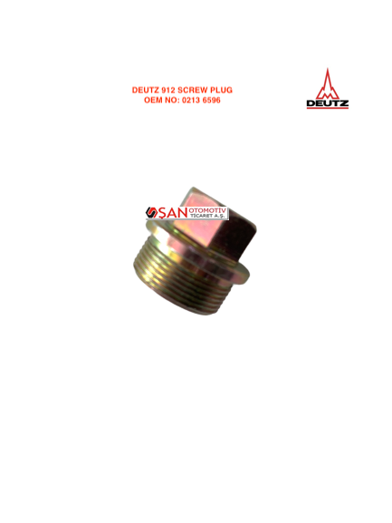 DEUTZ 912 SCREW PLUG 0213 6596