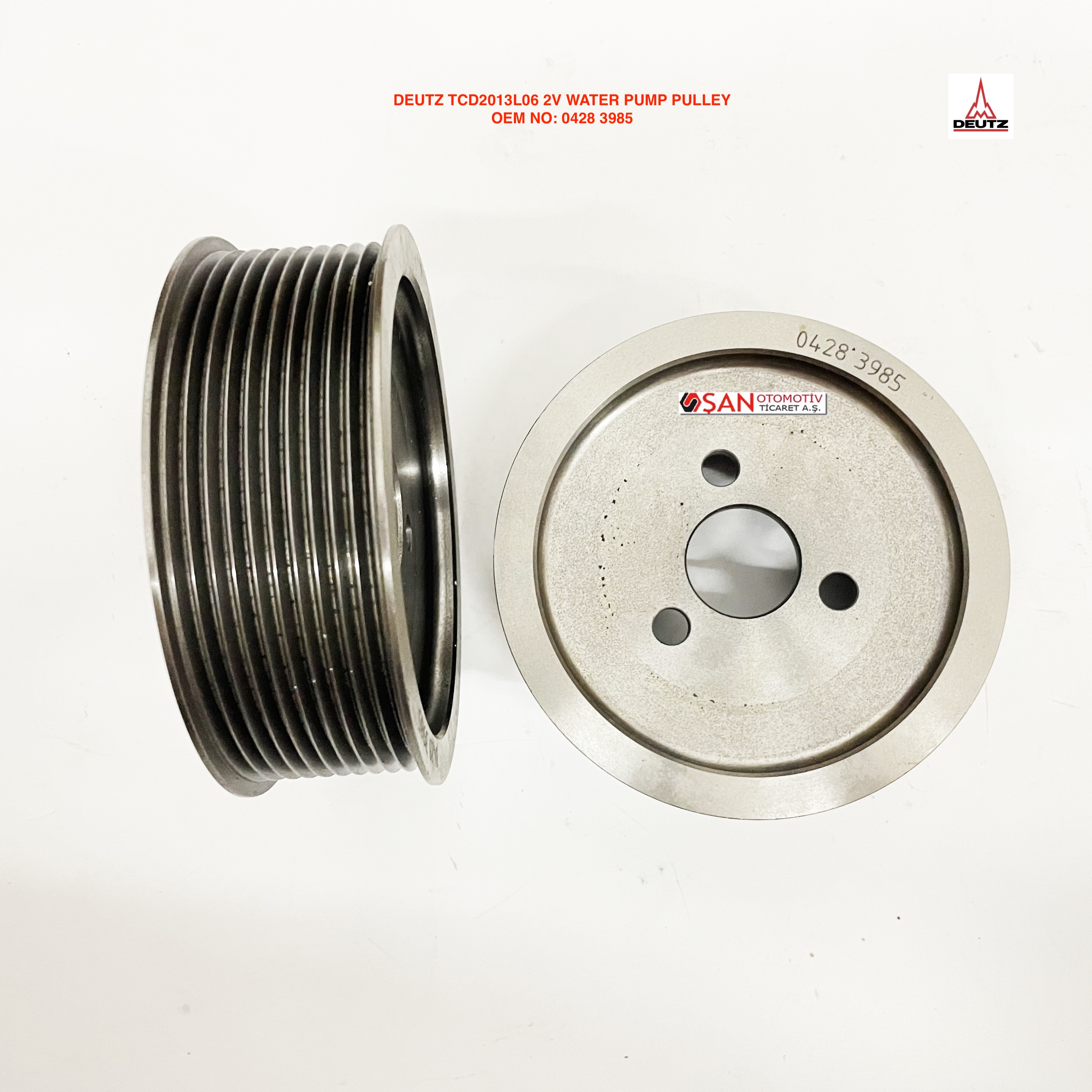 DEUTZ TCD2013L06 2V WATER PUMP PULLEY 0428 3985