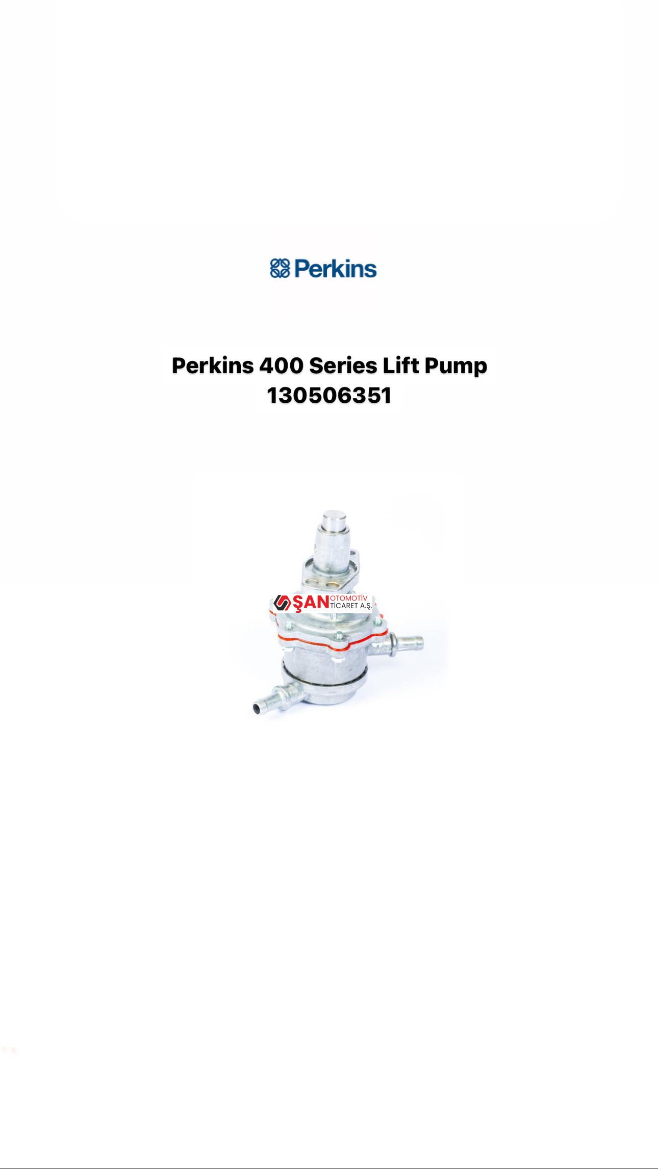 Perkins Series 400 Lift Pump 130506351