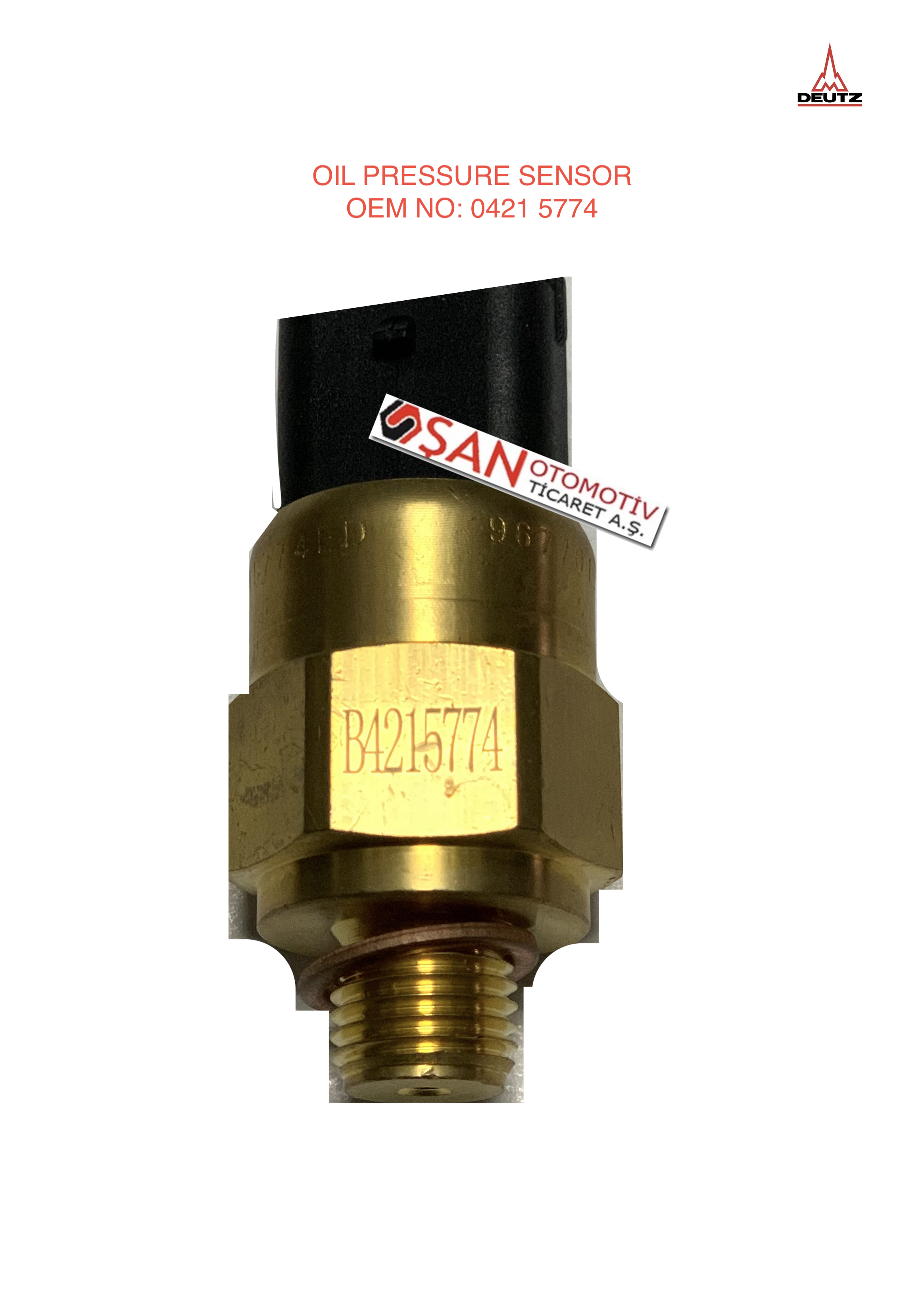 DEUTZ 2012 OIL PRESSURE SENSOR 0421 5774