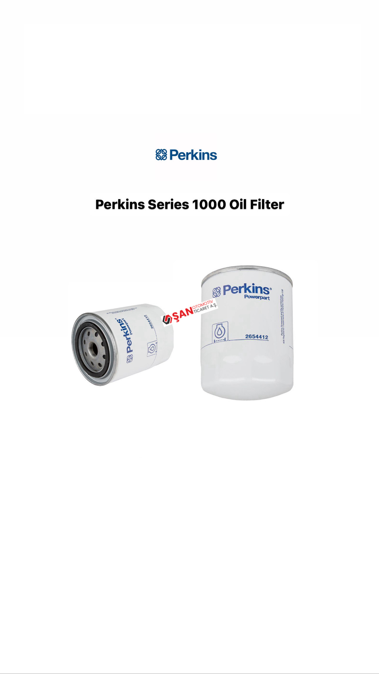 Perkins Series 1000 Oil Filter - Yağ Filtresi