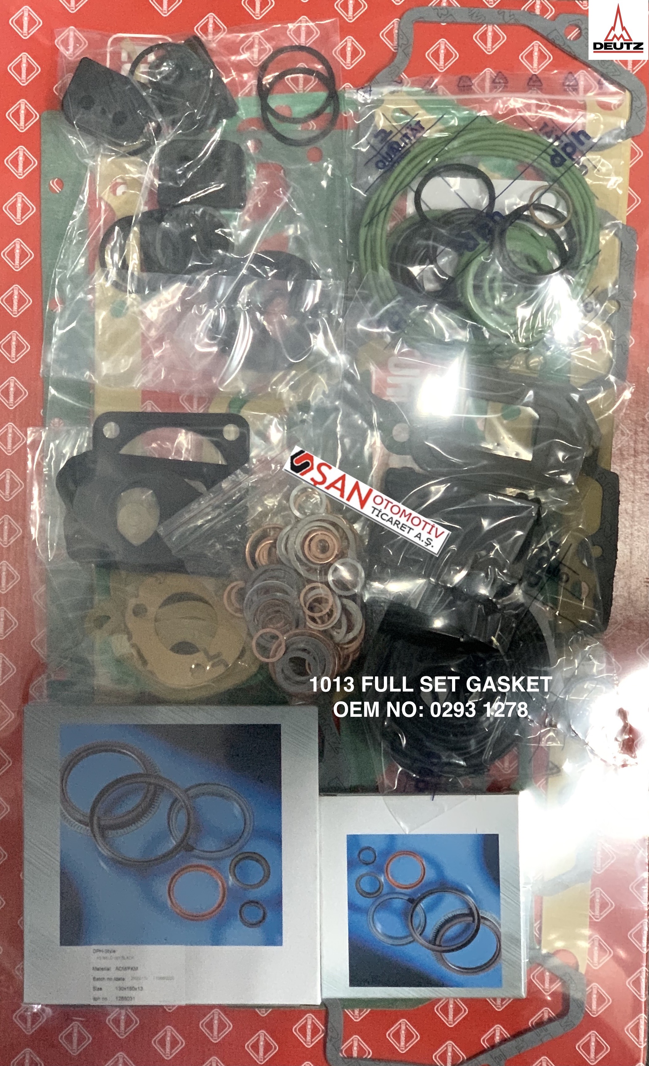DEUTZ 1013 FULL SET GASKET 0293 1278