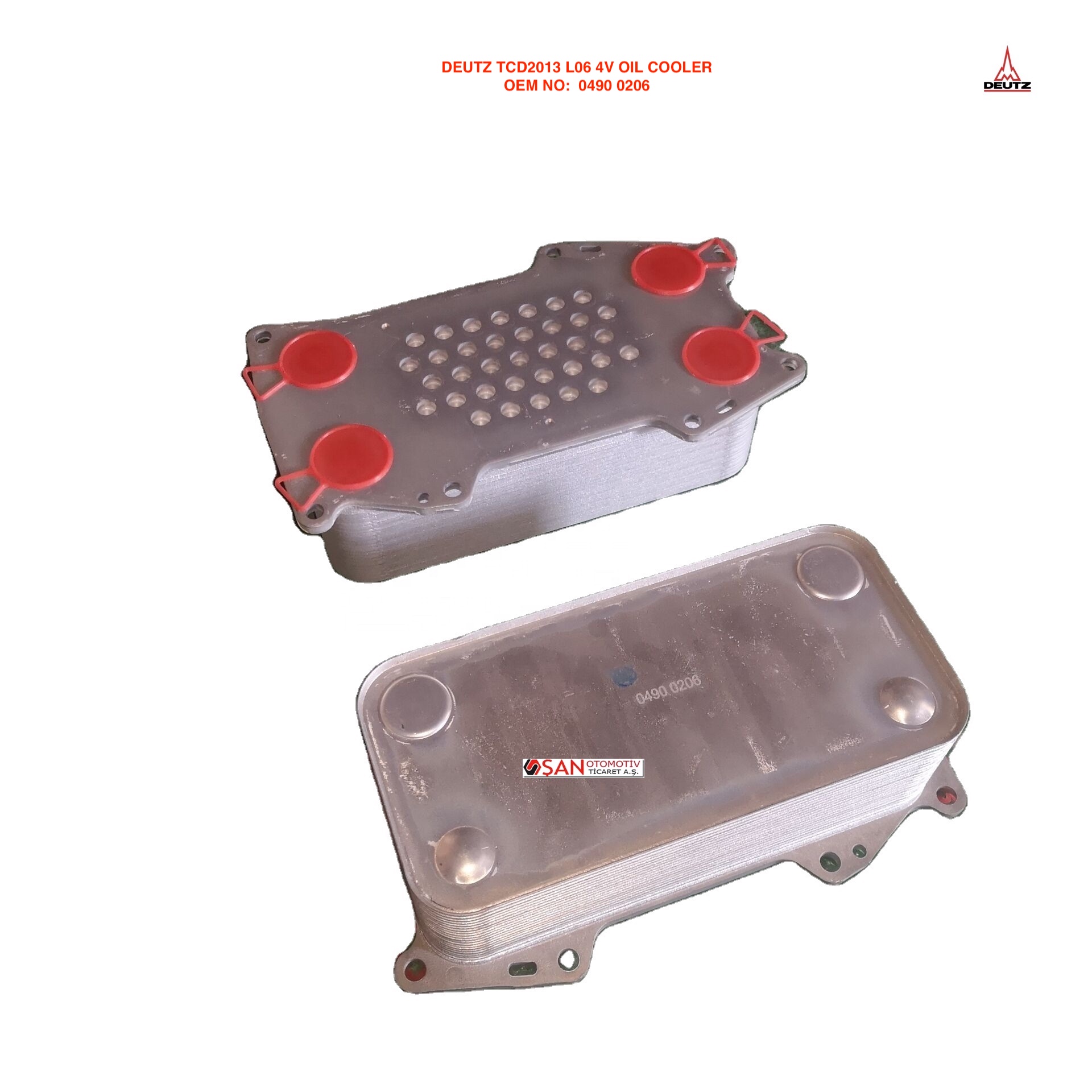 DEUTZ TCD2013 L06 4V OIL COOLER 0490 0206