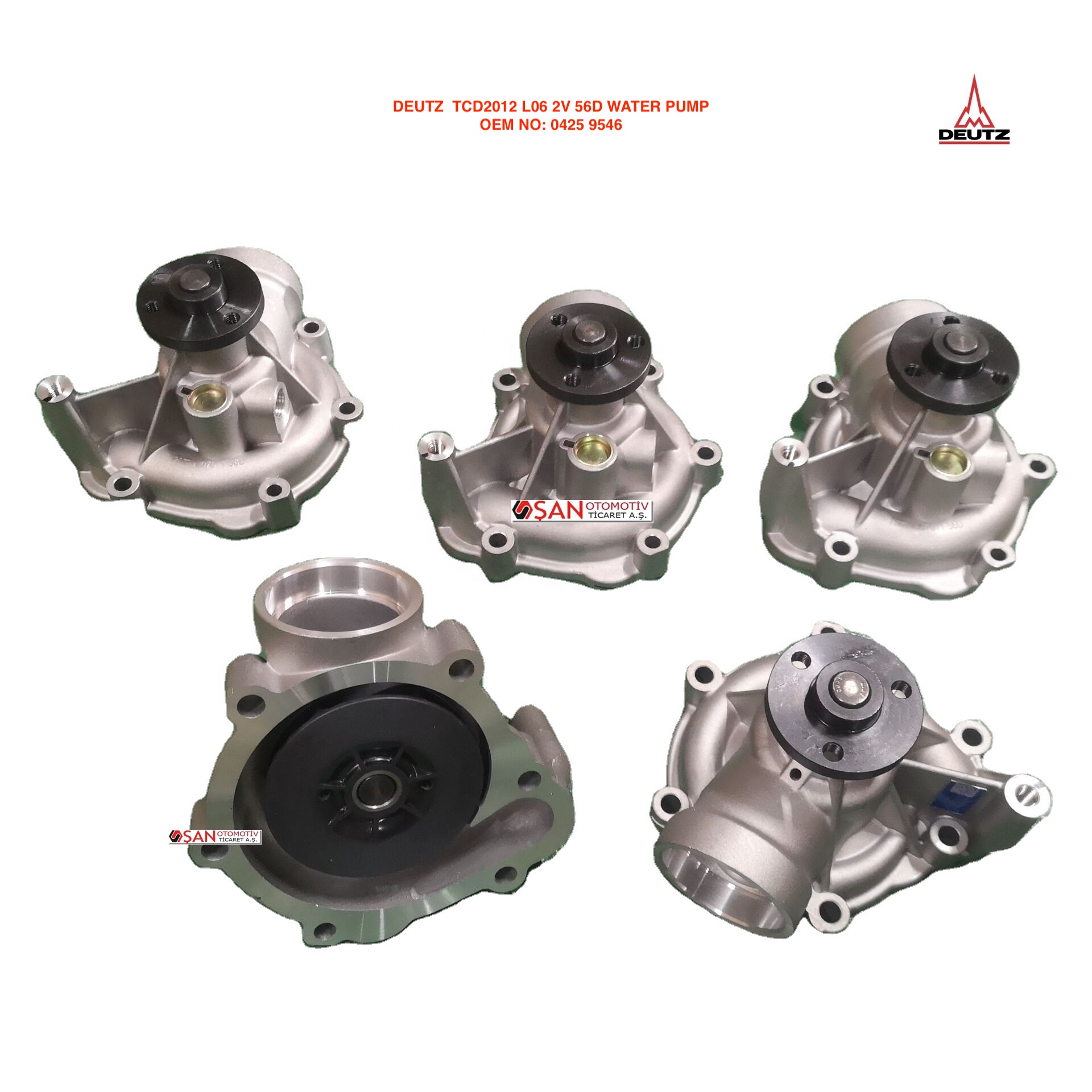 DEUTZ TCD2012 L06 2V 56D WATER PUMP 0425 9546