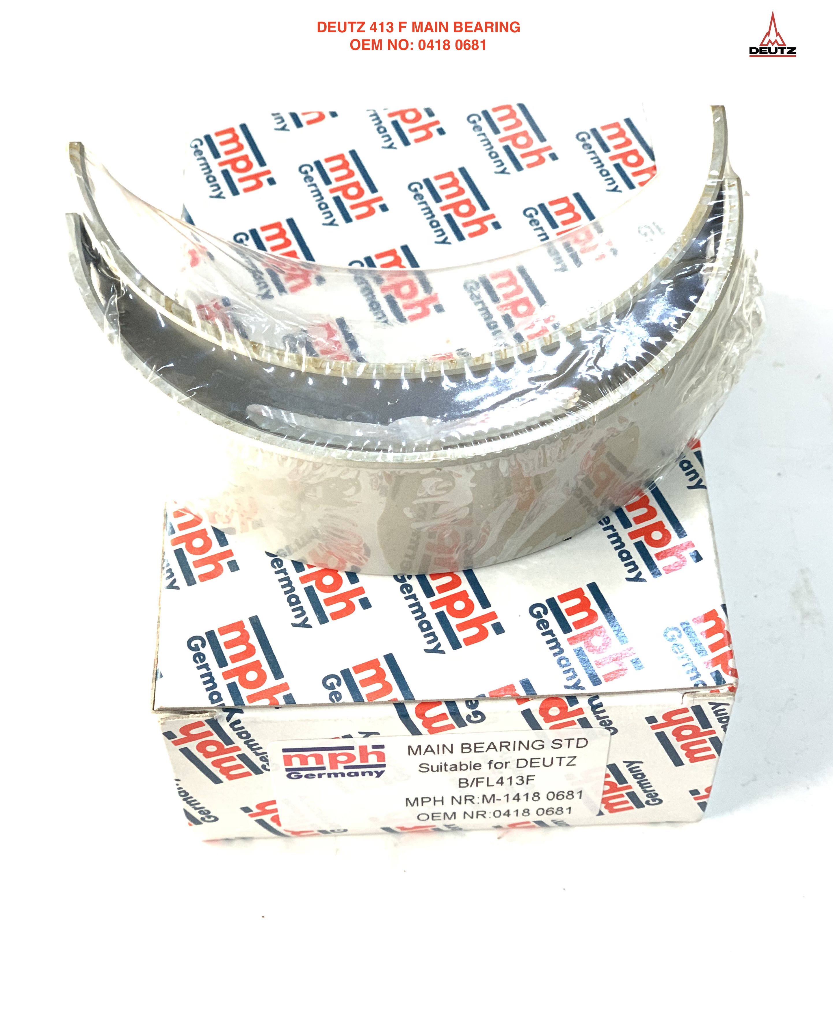 DEUTZ FL413 F MAIN BEARING 0418 0681