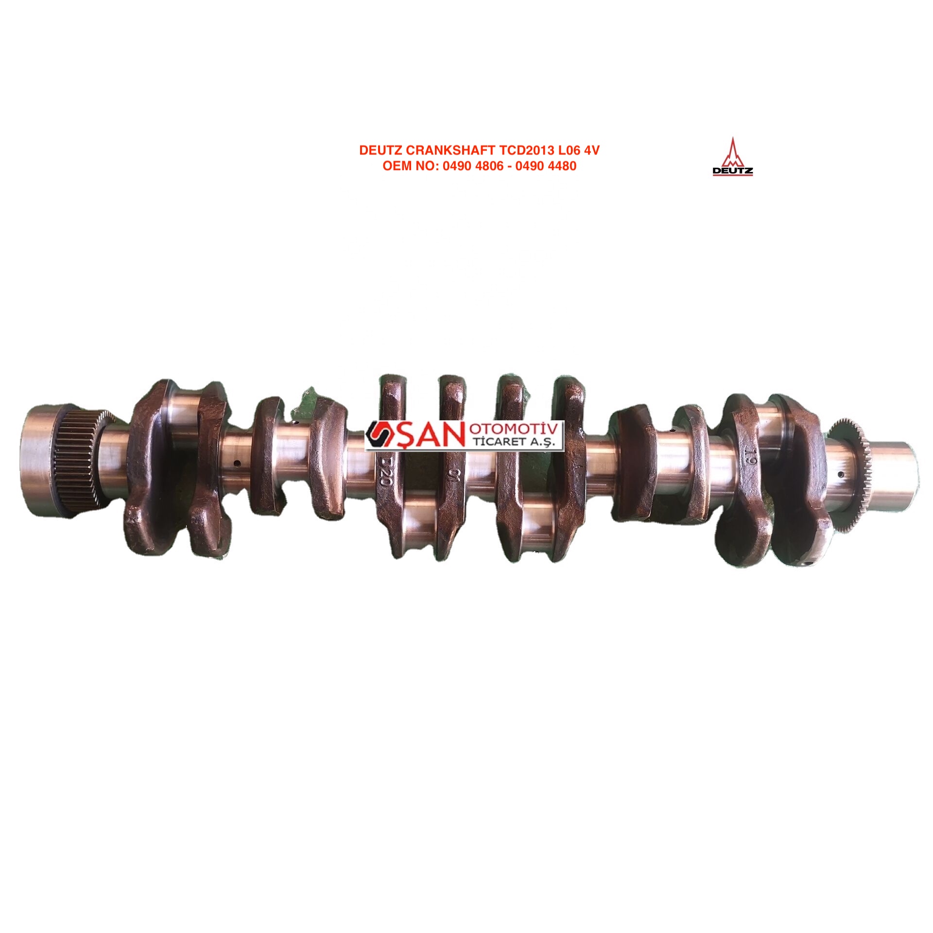 DEUTZ TCD2013 L06 4V CRANKSHAFT04904806 - 04904480