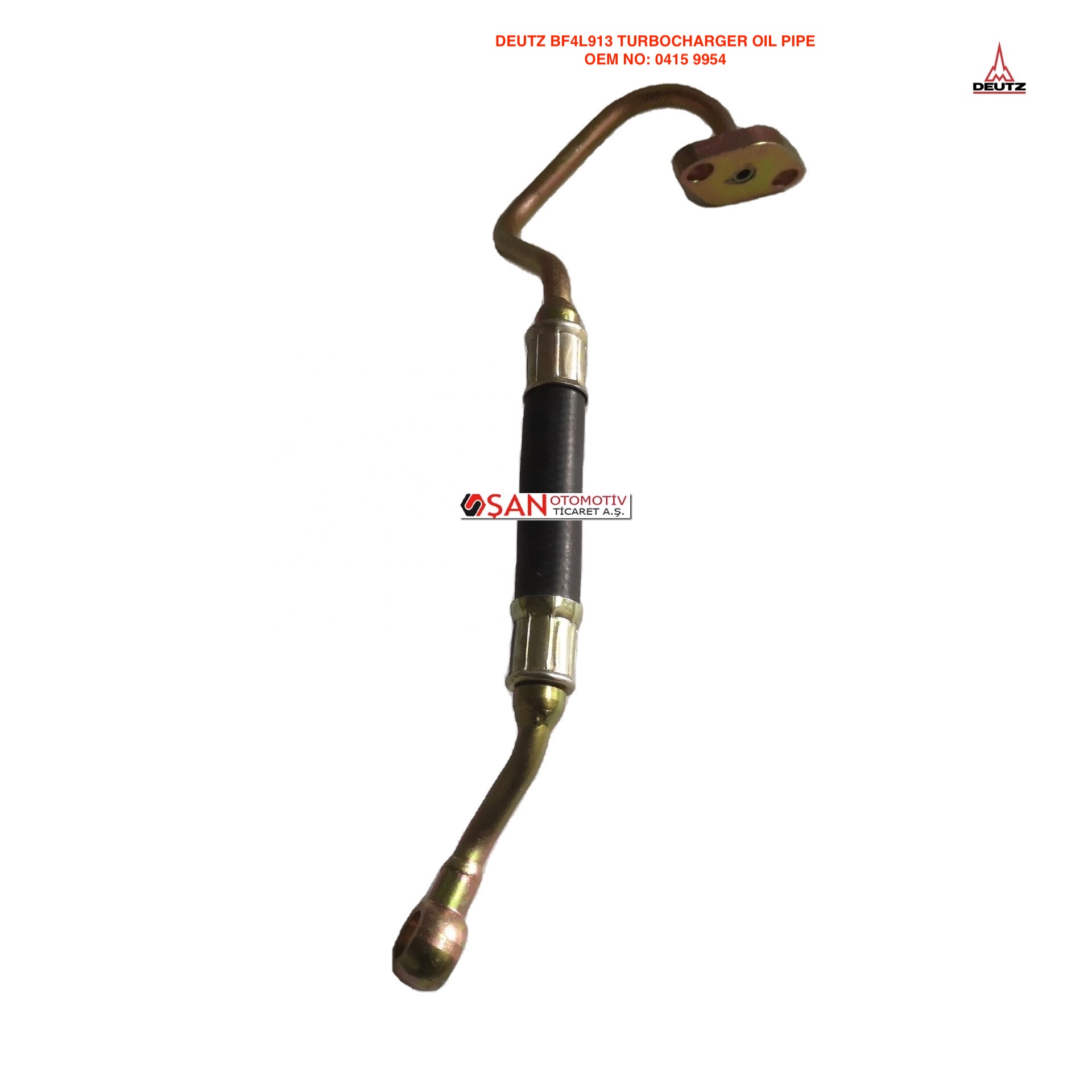 DEUTZ BF4L913 TURBOCHARGER OIL PIPE 0415 9954